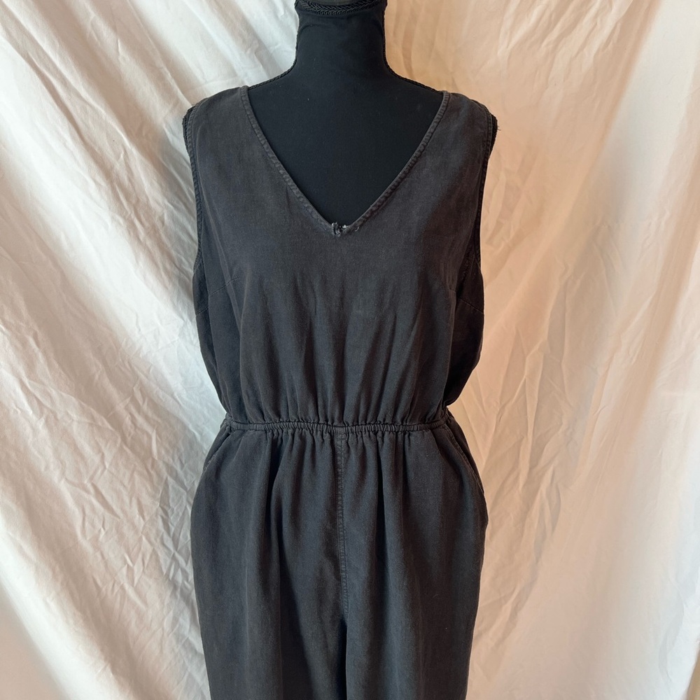 Charcoal Gray Sleeveless Jumpsuit
